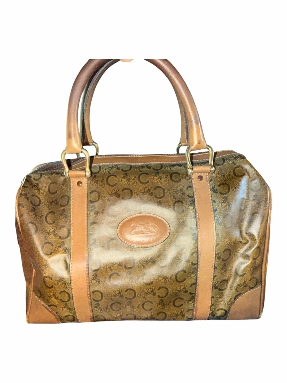 Celine Vintage C-Monogram Horse & Carriage Boston Bag Diffusion